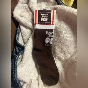 Tootsie Roll Pop Brown Casual Kids Socks